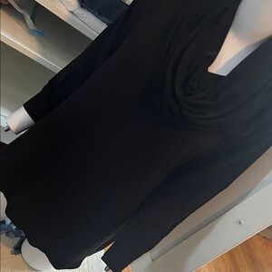 Westbound Black Cowl Neck Top